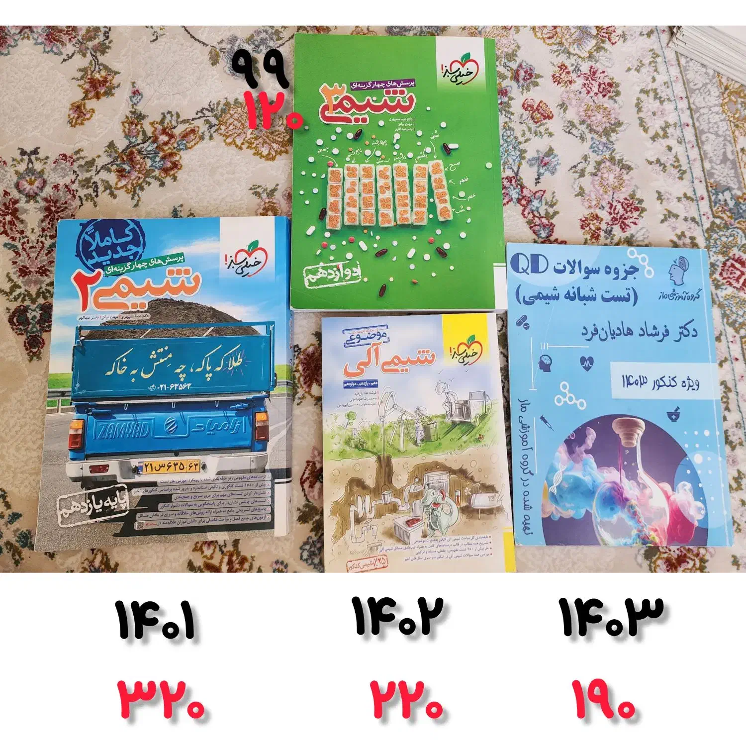فروش کتاب های کنکور رشته تجربی|کتاب و مجله آموزشی|شیراز, شهرک آرین|دیوار