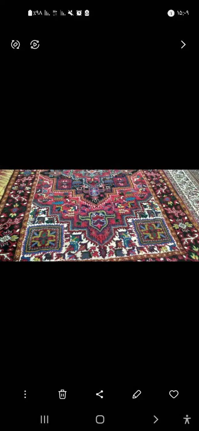 فرش ۶متری تک قیچی بیچیم|فرش|اهر, |دیوار