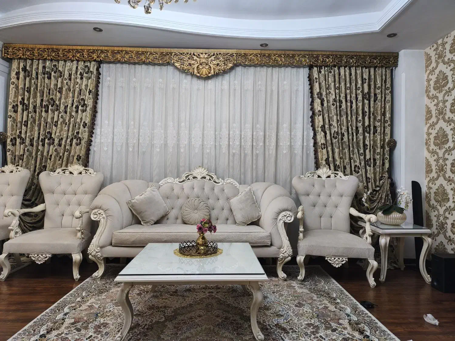 پرده پذیرایی|پرده، رانر، رومیزی|اندیشه, شهرک مریم|دیوار