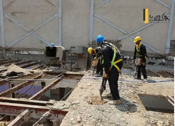 تخریب ساختمان|خدمات پیشه و مهارت|صحنه, |دیوار