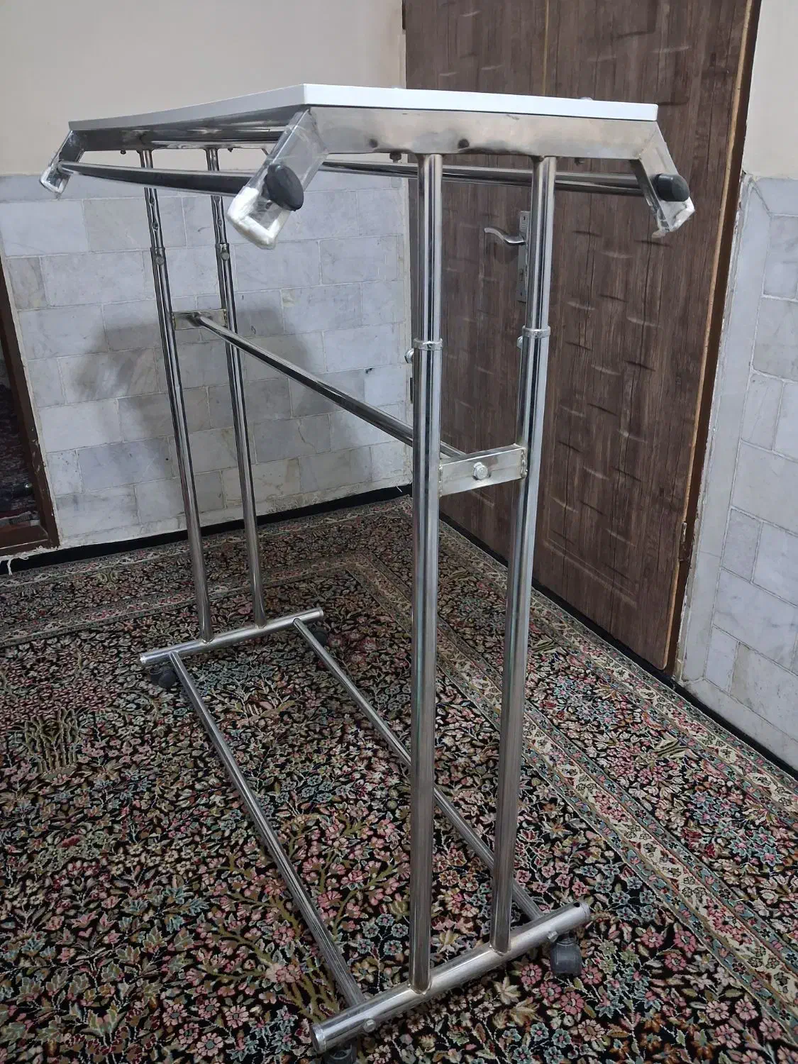 رگال لباسی تمال استیل دو طبقه|بندرخت و رختآویز|کرمان, |دیوار