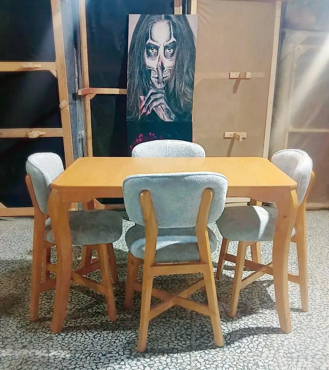 میزناهارخوری مینیمال،مینی مال تدی،میزصفحه روکش چوب|میز و صندلی غذاخوری|خمینیشهر, |دیوار