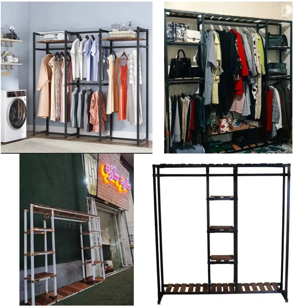 رگال لباس قفسه جاکفشی کتاب خانه کافه بار استند گل|کتابخانه، شلف، قفسه‌های دیواری|ساوه, |دیوار