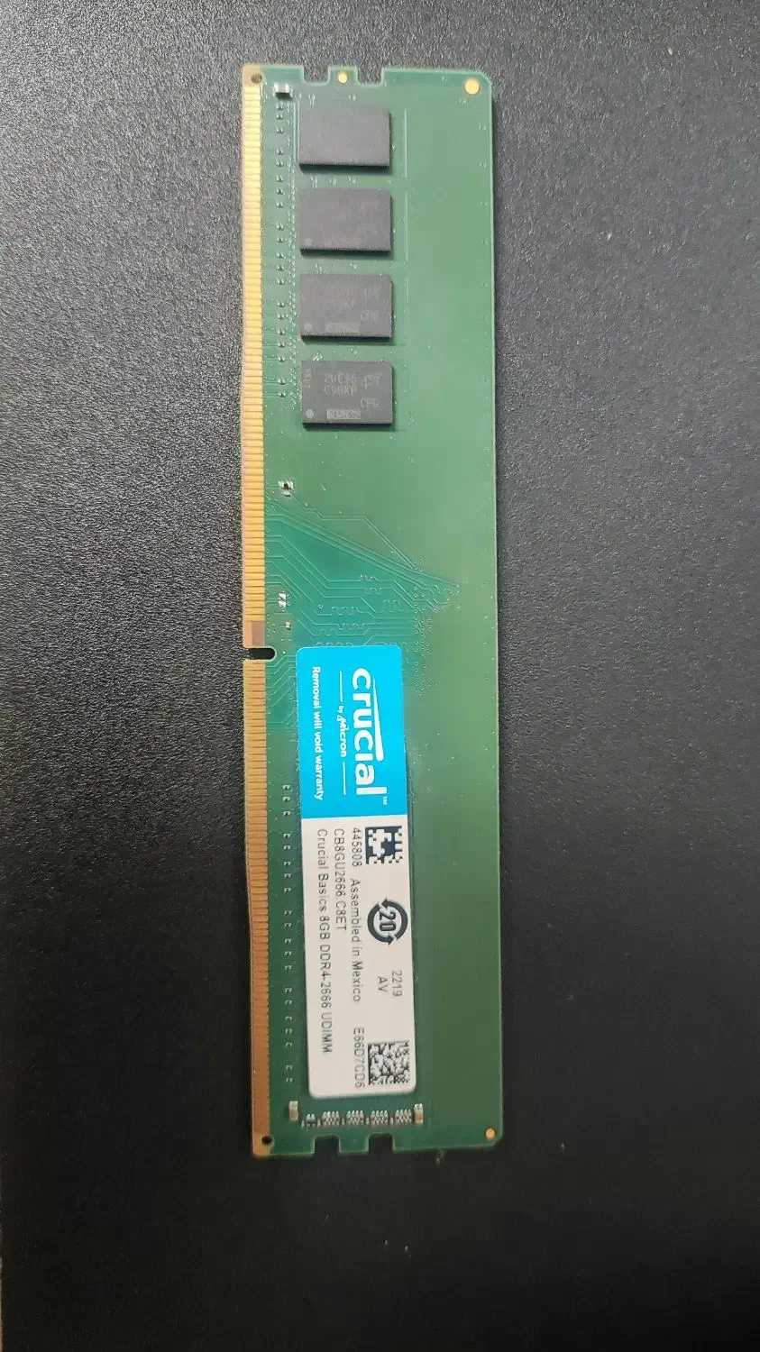 رم ۸ گیگ crucial فرکانس ۲۶۶۶|قطعات و لوازم جانبی رایانه|سرپل ذهاب, |دیوار