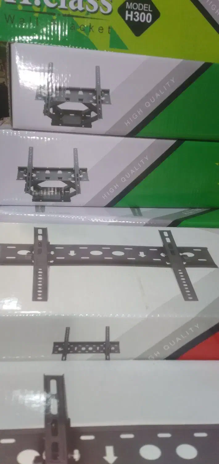 براکت تلویزیون  ثابت و چرخشی در اندازه‌های  مختلف|تلویزیون و پروژکتور|رباط‌کریم, ده‌حسن|دیوار