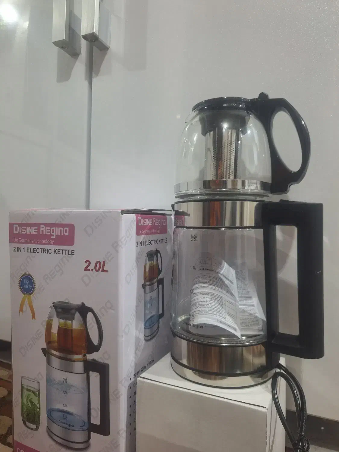 چایی ساز دسینی شیشه ای آکبند چای ساز 2لیتر|سماور، چایساز، قهوهساز|تهران, آهنگ|دیوار