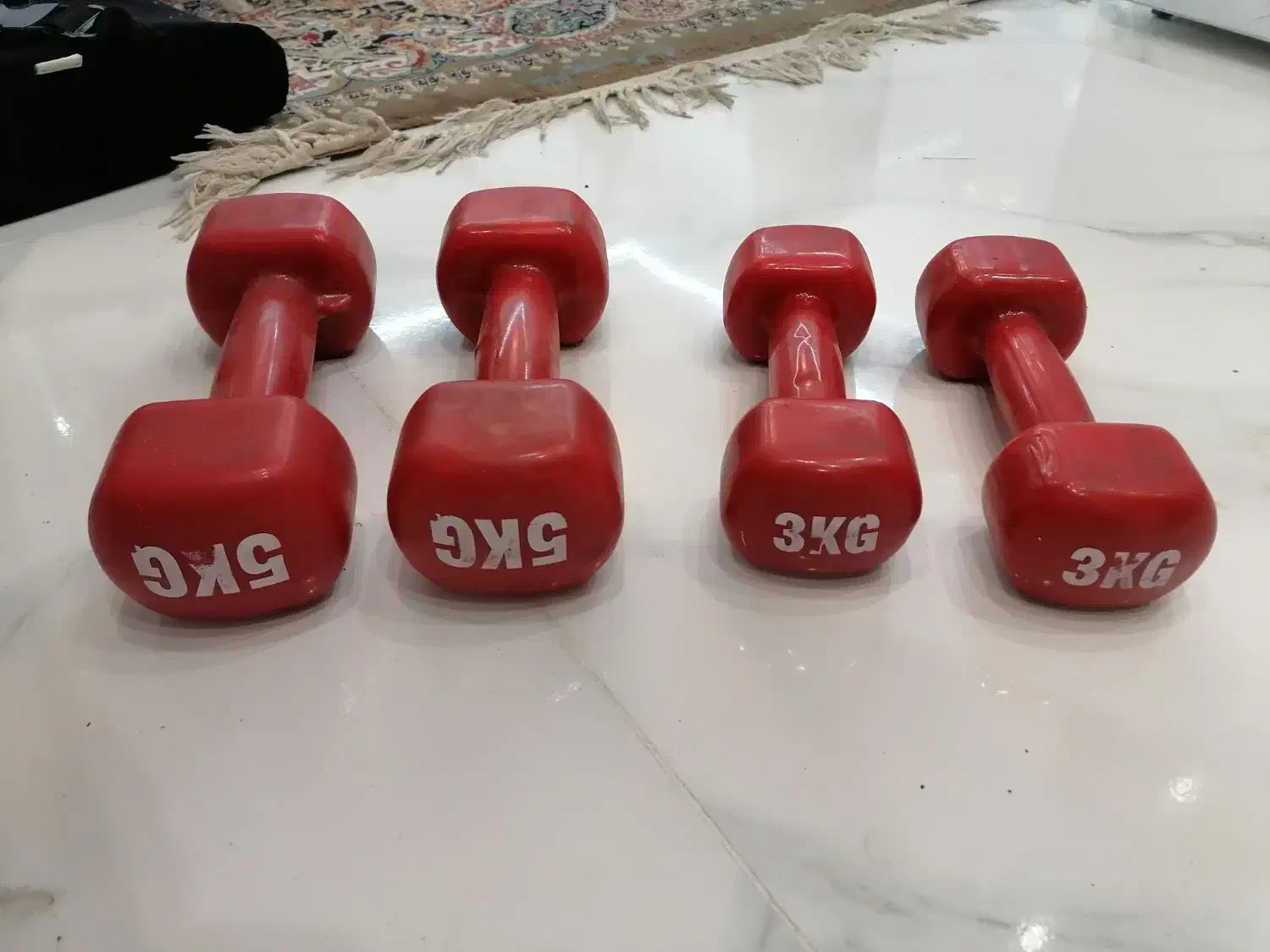 جفت دمبل پنج و سه کیلویی|تجهیزات ورزشی|شیراز, ملاصدرا|دیوار