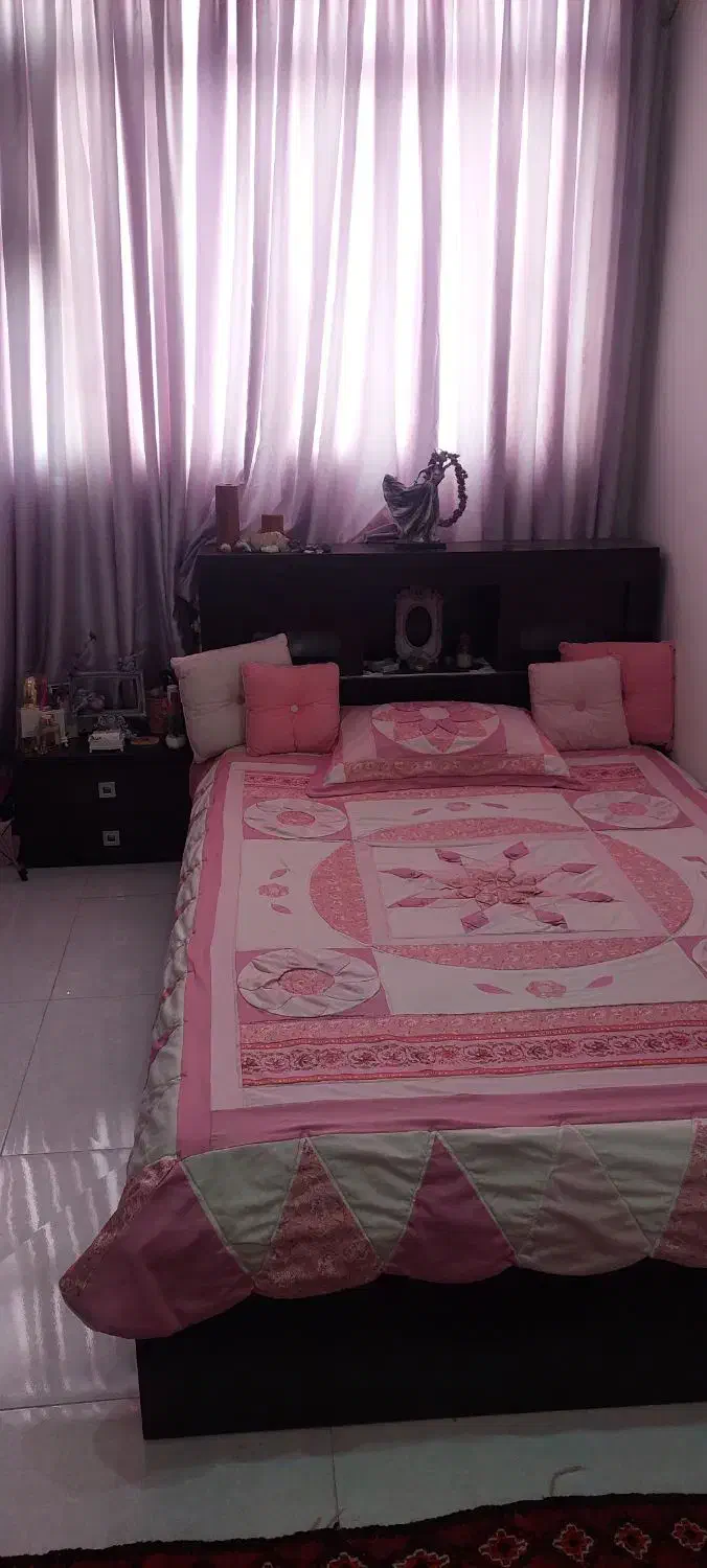 سرویس تخت خواب یک نفره و دونفره چوب گردو|تخت و سرویس خواب|ساری, |دیوار