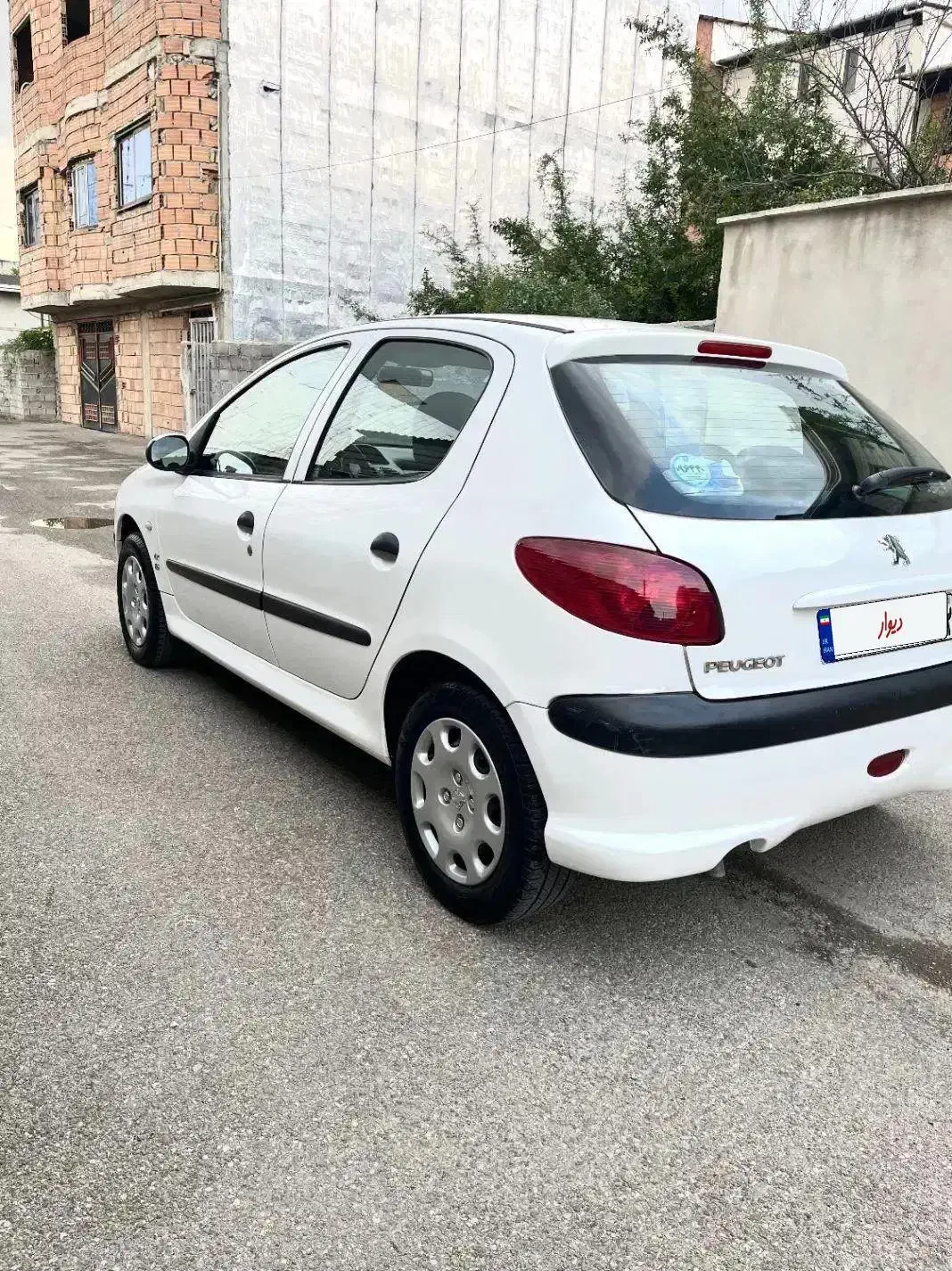 پژو 206سفید|خودرو سواری و وانت|قائم‌شهر, |دیوار