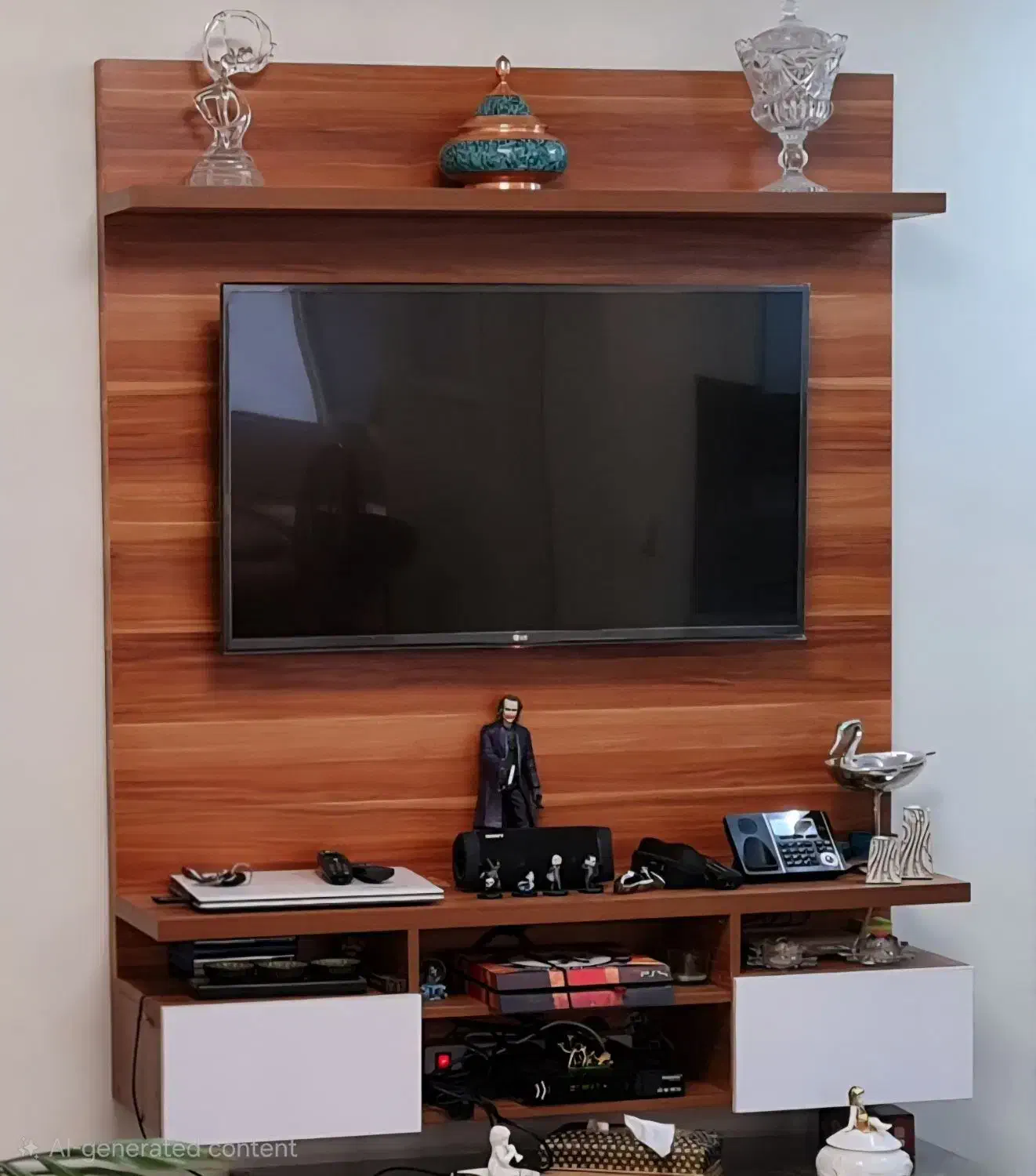 میز تلویزیون دیواری مدرن ام دی اف با دو عدد کشو|میز تلویزیون|تهران, خواجه نظام الملک|دیوار