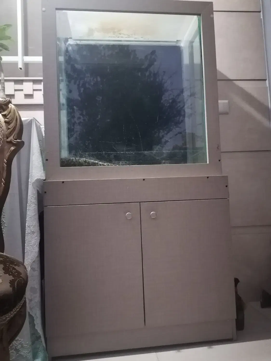 آکواریوم سه تیکه اسکلتدار با وسایل|ماهی|تالش, تالش|دیوار