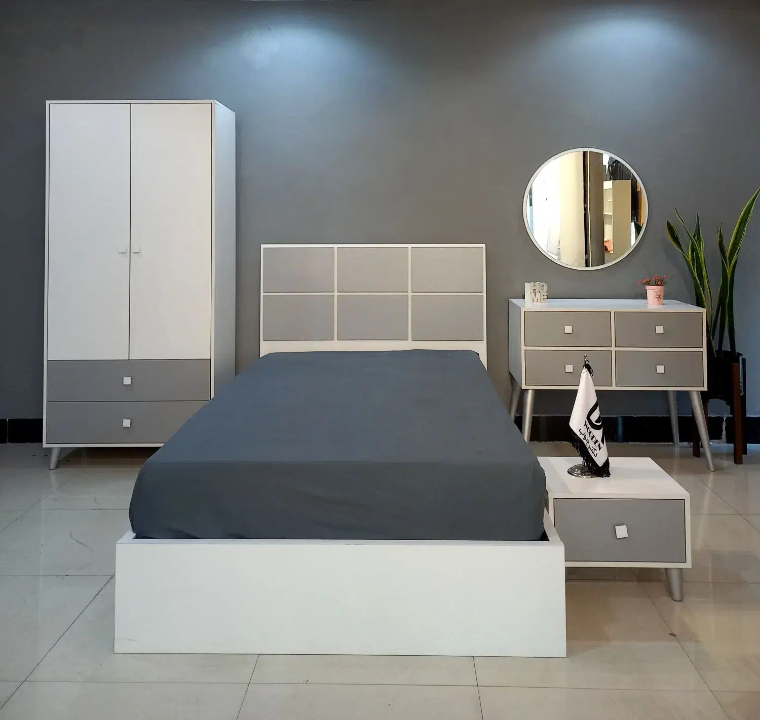 تخت یک و نیم نفره /سرویس خواب نوجوان دکتر چوب۹۰۲|تخت و سرویس خواب|مشهد, سناباد|دیوار