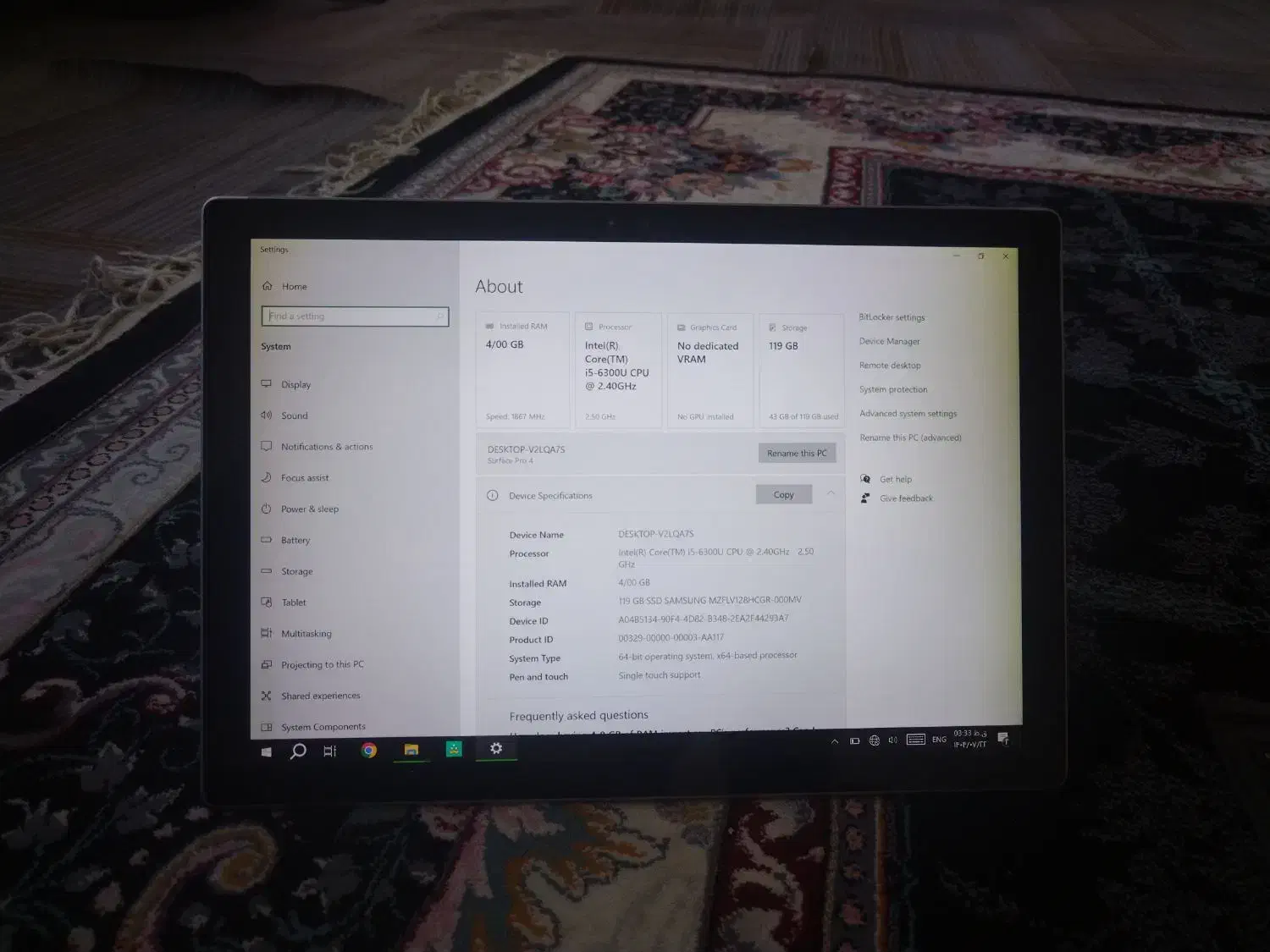 surface 4pro|رایانه همراه|سبزوار, کاشفی شمالی (دادگستری)|دیوار