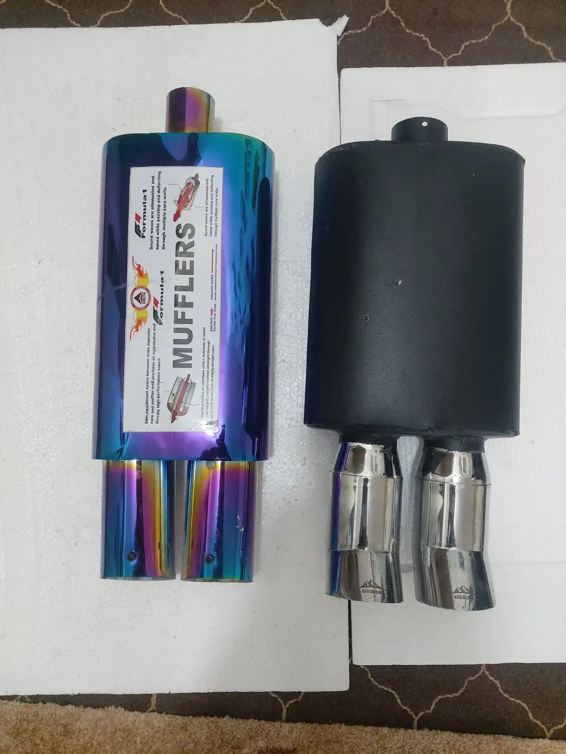 منبع اگزوز سراگزوز سردنده طرح دار سایلنسر|قطعات یدکی و لوازم جانبی|آبادان, |دیوار