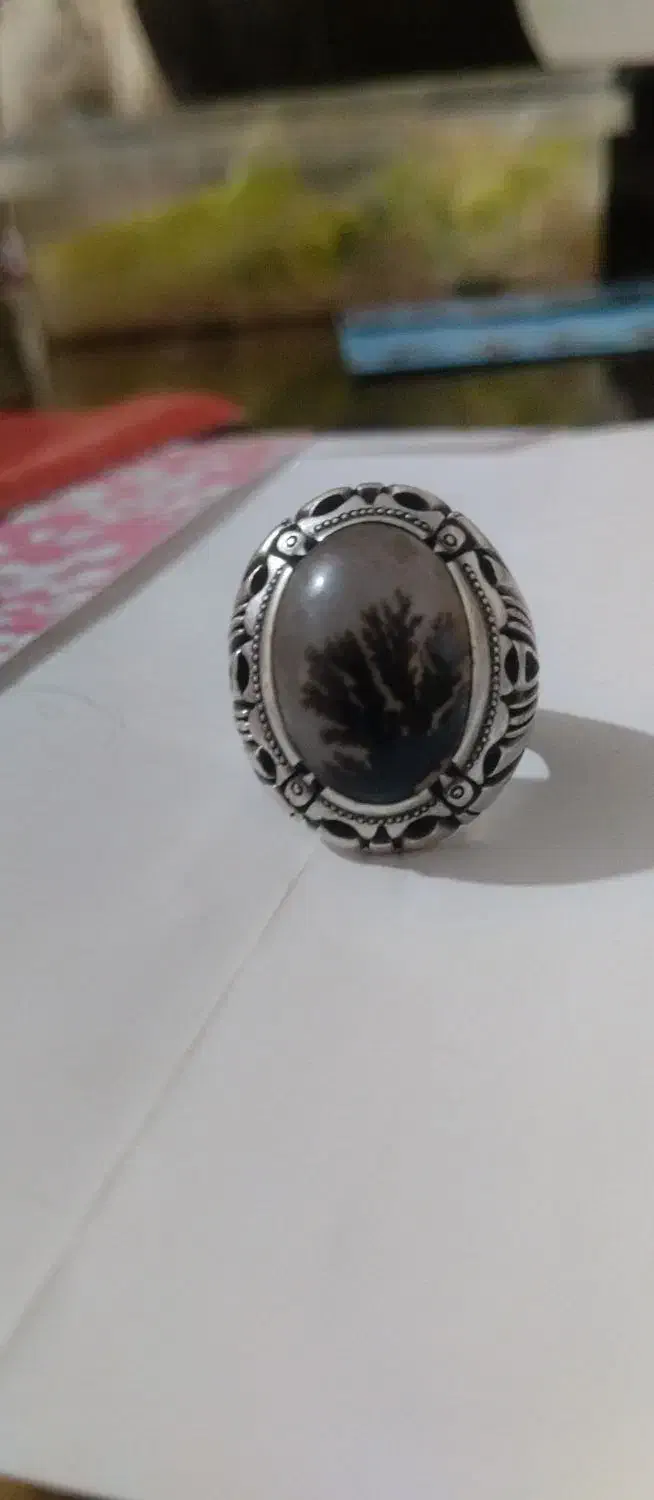 انگشتر نقره شجر قائن زنجان۱|جواهرات|تهران, نعمتآباد|دیوار