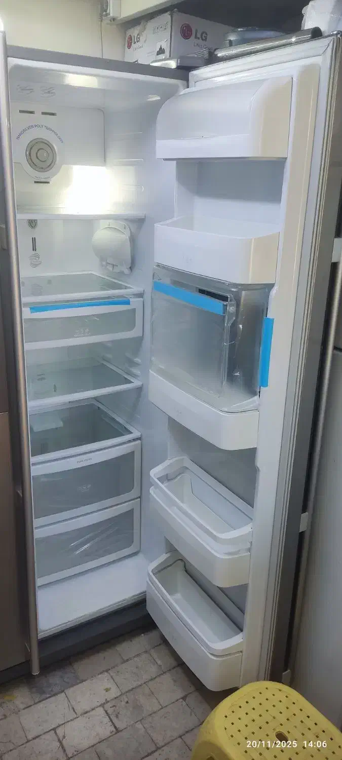 یخچال فریزر ساید بای ساید اسنوا در حد نو|یخچال و فریزر|شاهرود, |دیوار