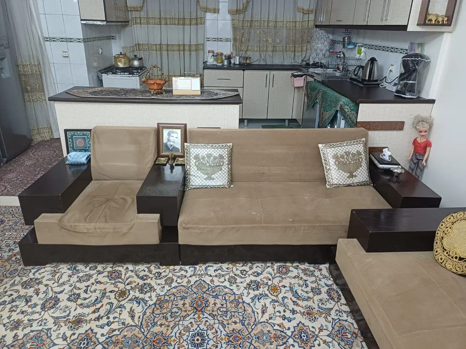 مبل ال ۷ نفره|مبلمان خانگی و میز عسلی|اندیشه, اندیشه فاز ۱|دیوار