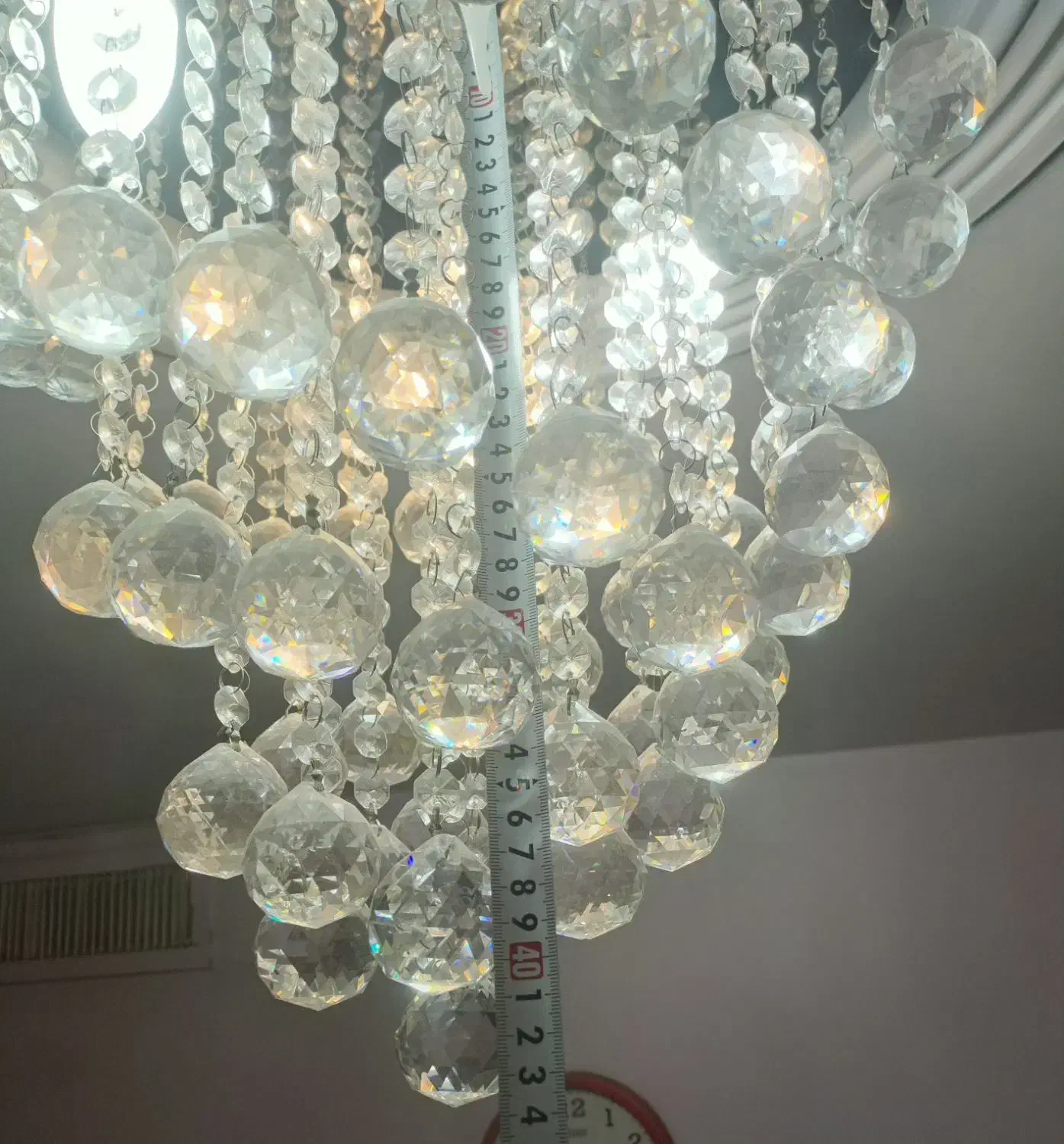 لوستر آویز گرد|لوستر و چراغ آویز|تهران, بلورسازی|دیوار