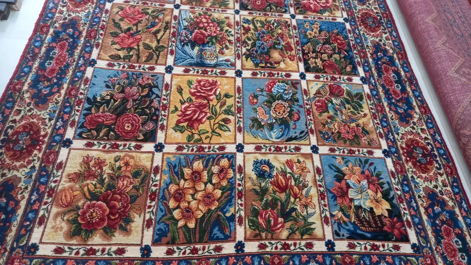 قالی دستبافت ۶ متری|فرش|شهرکرد, |دیوار