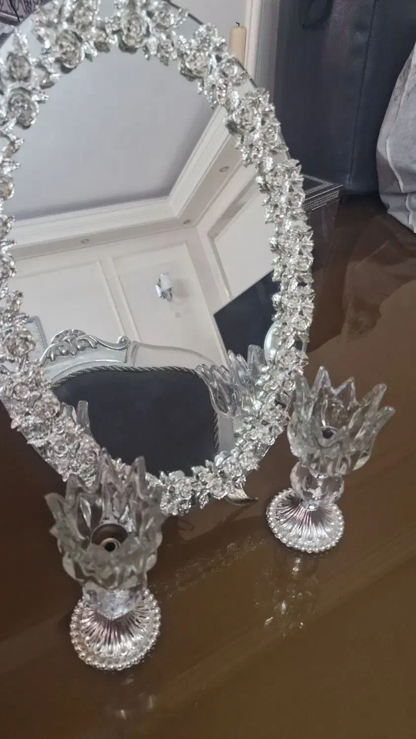 آینه شمعدان|آینه|تهران, زهتابی|دیوار