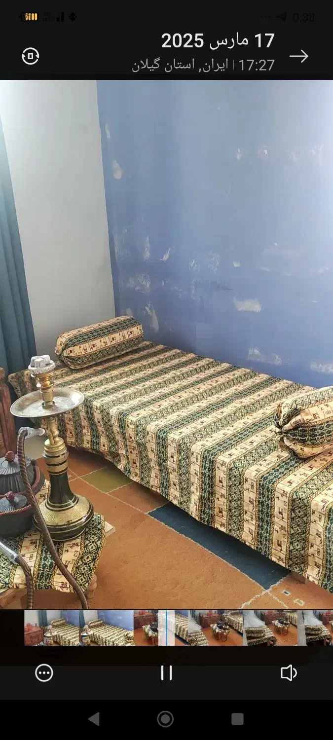 شاه نشین همراه بالش گرد رو فرشی ملافه ضخیم|سرویس روتختی|تهران, منیریه|دیوار