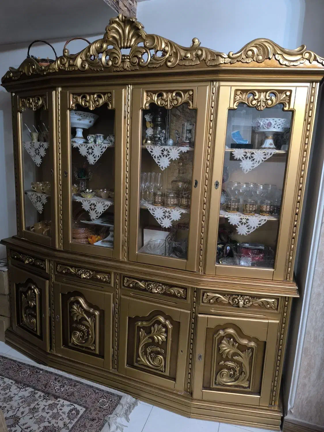 بوفه دراور|بوفه، ویترین، کنسول|تهران, نیروی هوایی (پیروزی)|دیوار