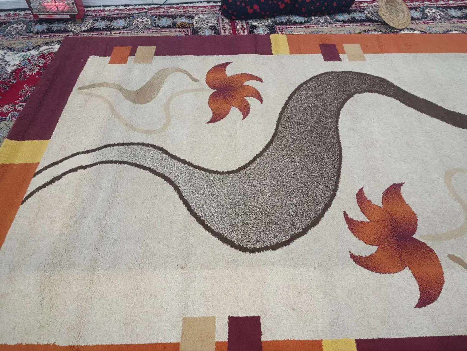 قالی گلیم 12 متری|گلیم، جاجیم، گبه|شوشتر, |دیوار