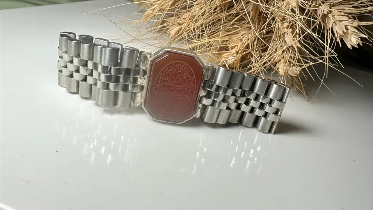 دستبند مردانه نقره و عقیق|جواهرات|زاهدان, |دیوار