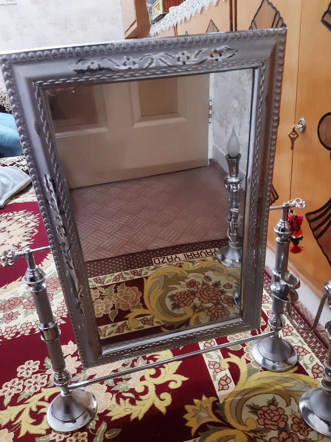 آینه شمعدان نو نو|آینه|اصفهان, رسالت|دیوار