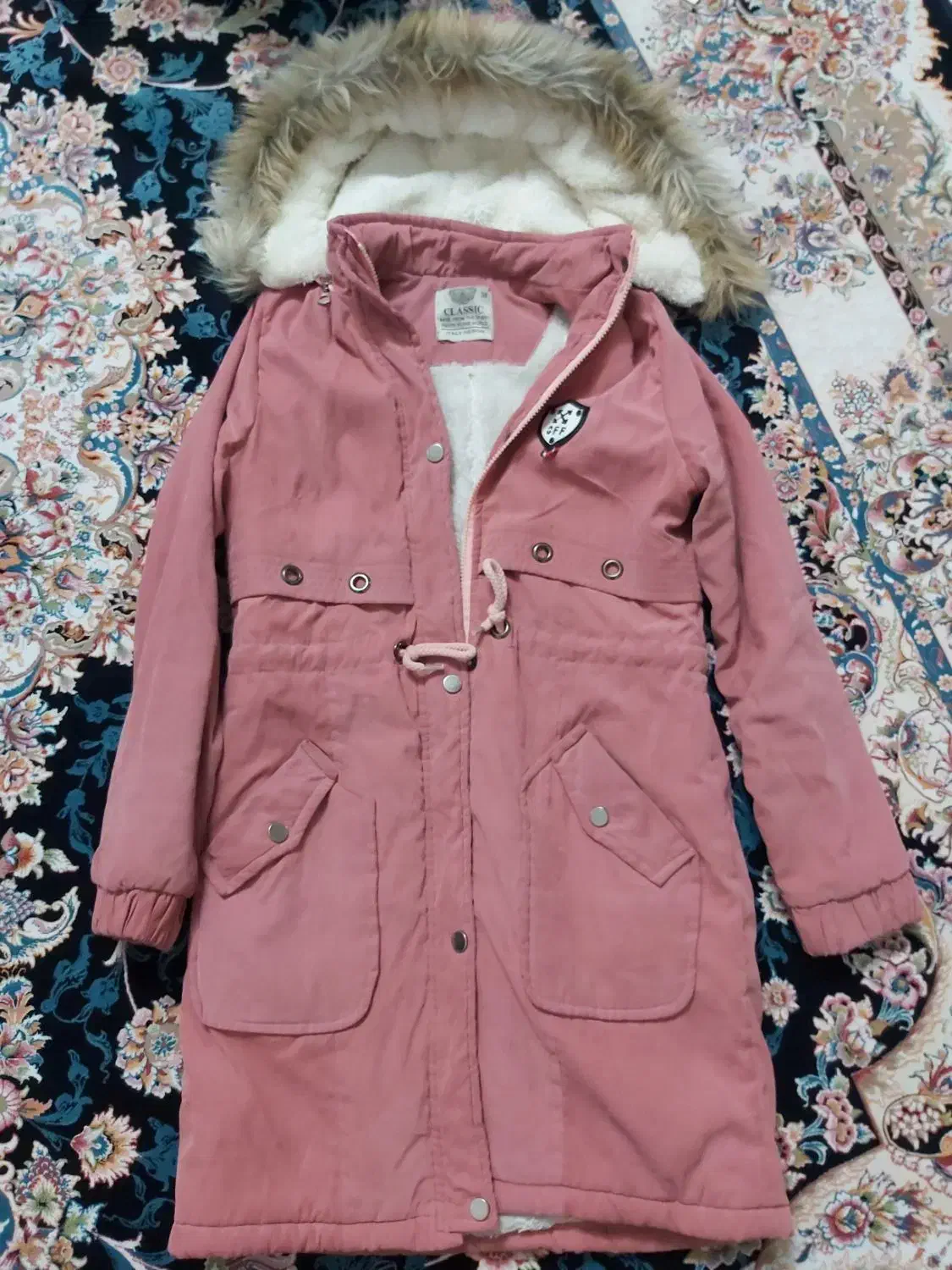 کاپشن دخترونه جنس خارجی تمیزسالم درحدنونو س۳۸|لباس|قم, باسکول|دیوار