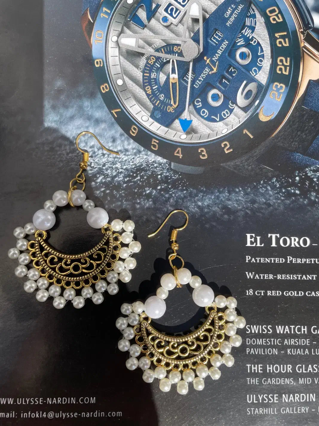 گوشواره مرواریدی|بدلیجات|همدان, |دیوار