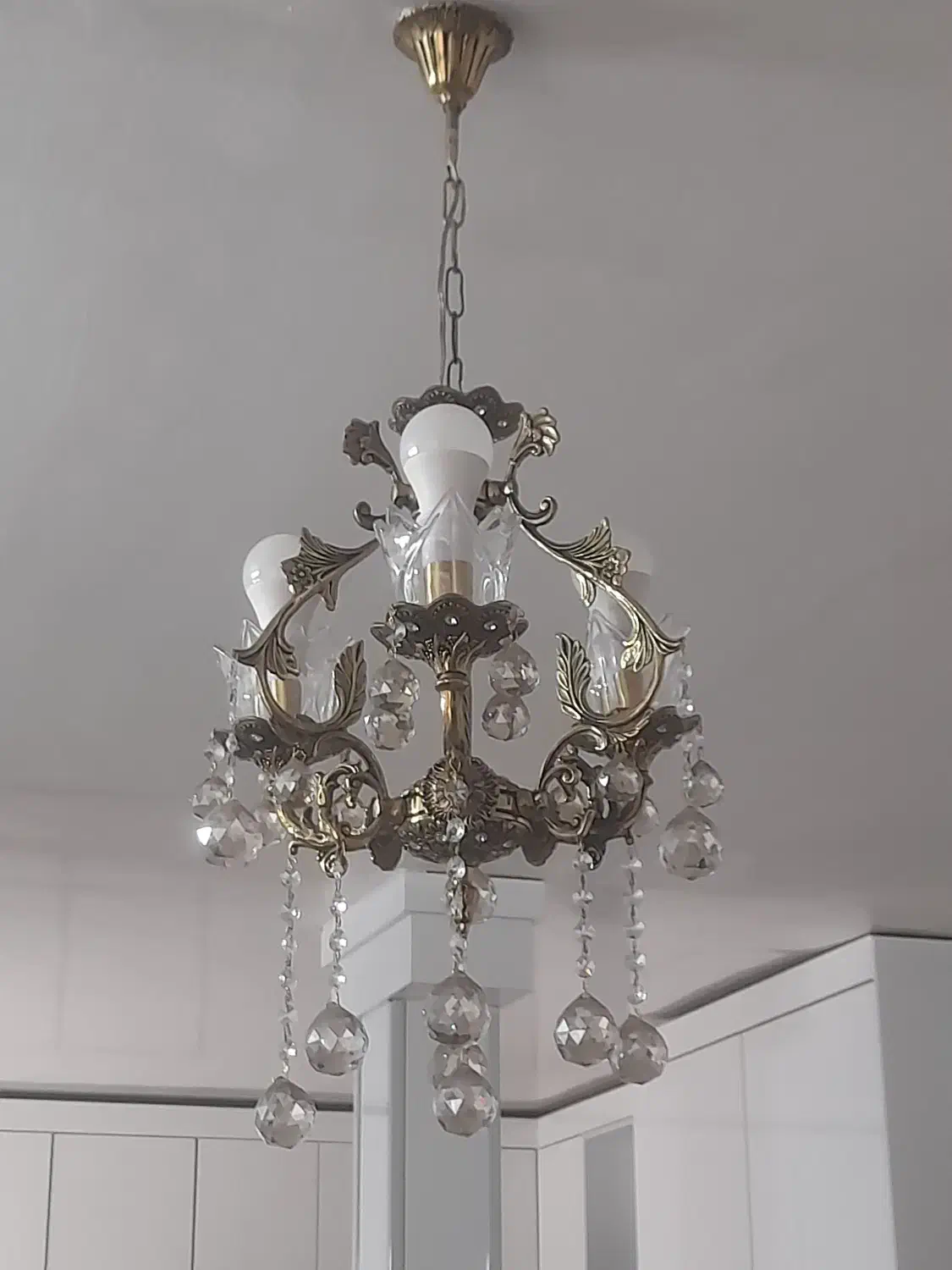 لوستر برنج|لوستر و چراغ آویز|سمنان, |دیوار