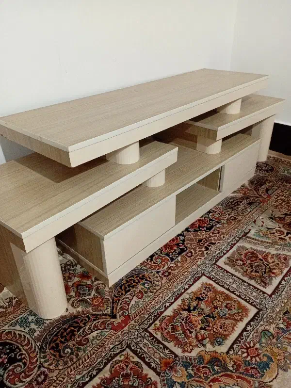 کمد و میز تلویزیون چوبی|جاکفشی، کمد، دراور|بیرجند, |دیوار