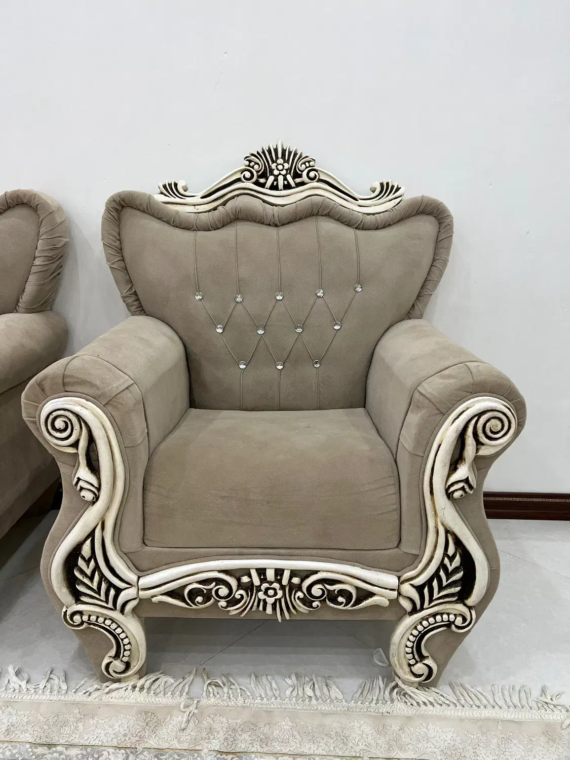 مبل ۷ نفره سلطنتی نسکافه ای|مبلمان خانگی و میز عسلی|بیرجند, |دیوار