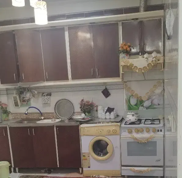 کابینت آشپزخانه فلزی با روکش گالوانیزه|مصالح و تجهیزات ساختمان|رشت, منظریه|دیوار