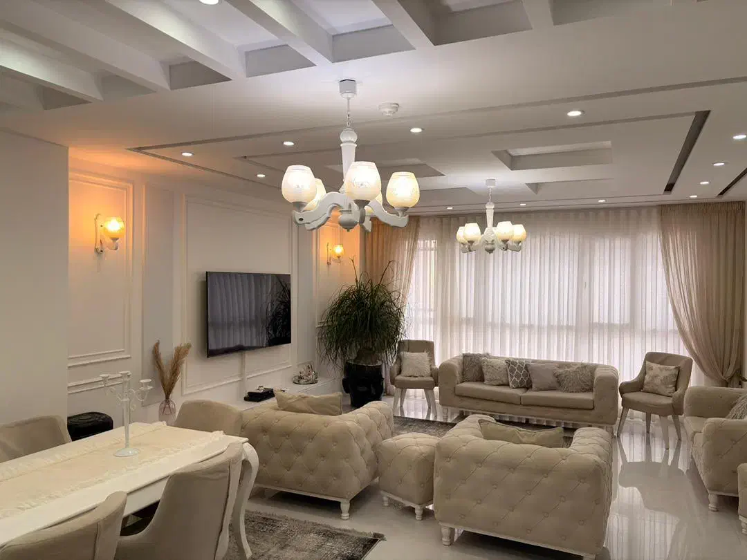 لوستر چوبی سفید|لوستر و چراغ آویز|همدان, |دیوار