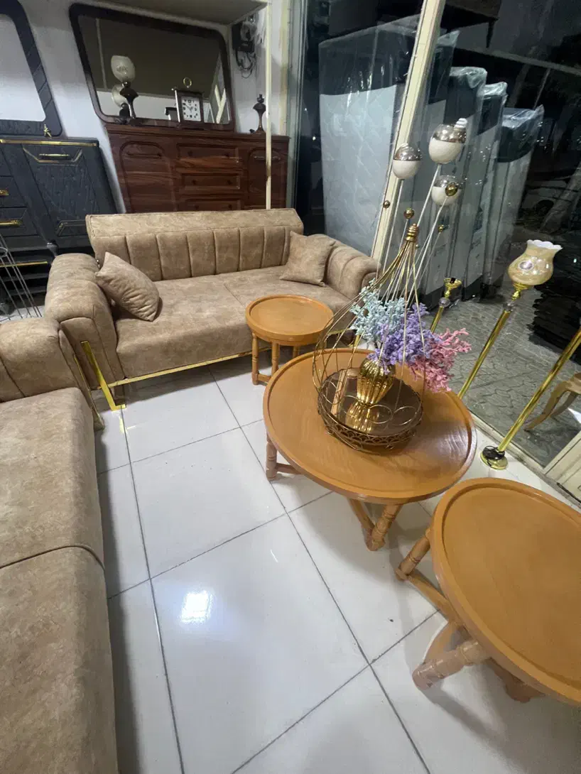 مبل تخت شو ۸نفره پارچه خارجی ۳سال گارانتی|مبلمان خانگی و میز عسلی|کرمانشاه, |دیوار