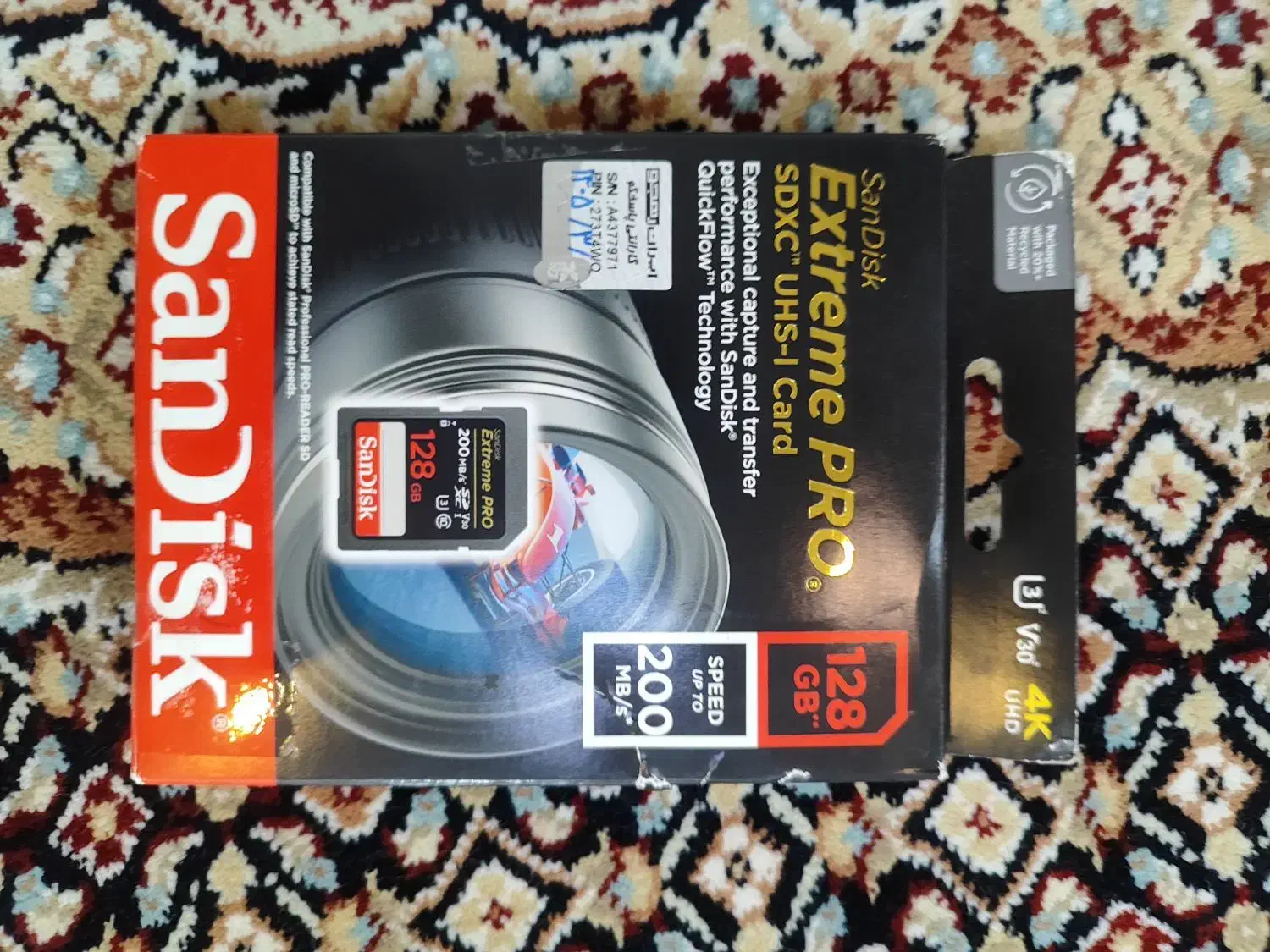 کارت حافظه  رم  128 200mb san disk extreme pro v30|دوربین عکاسی و فیلم‌برداری|تهران, آشتیانی|دیوار