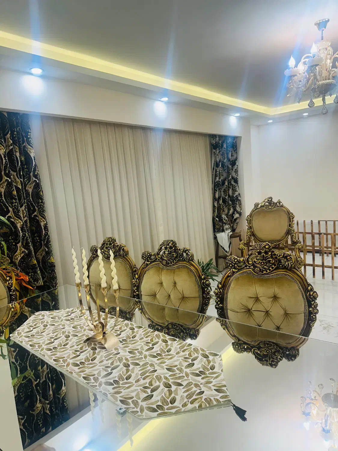 مبلمان استیل و میز ناهارخوری ۸نفره|مبلمان خانگی و میز عسلی|گرگان, |دیوار