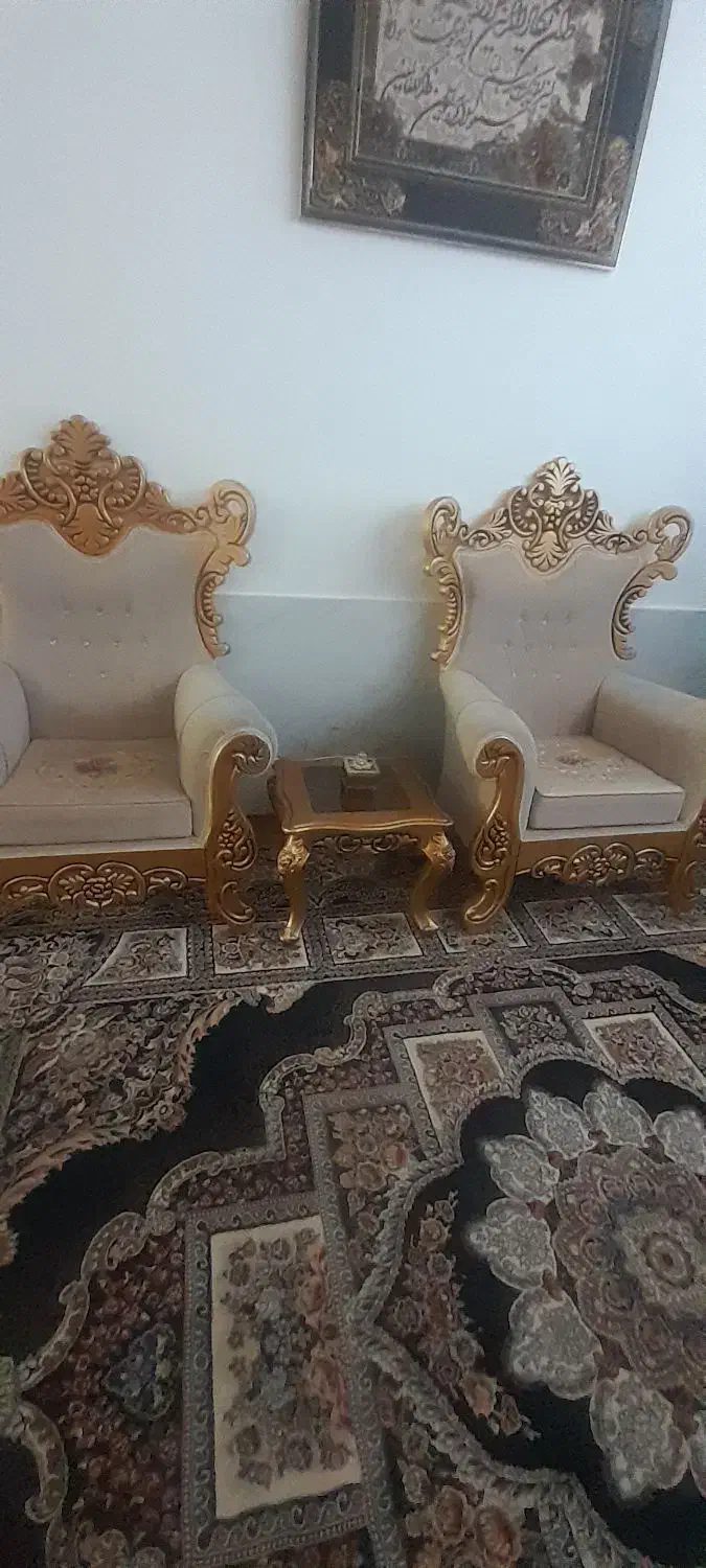 مبل سلطنتی|مبلمان خانگی و میز عسلی|میان ولایت, |دیوار