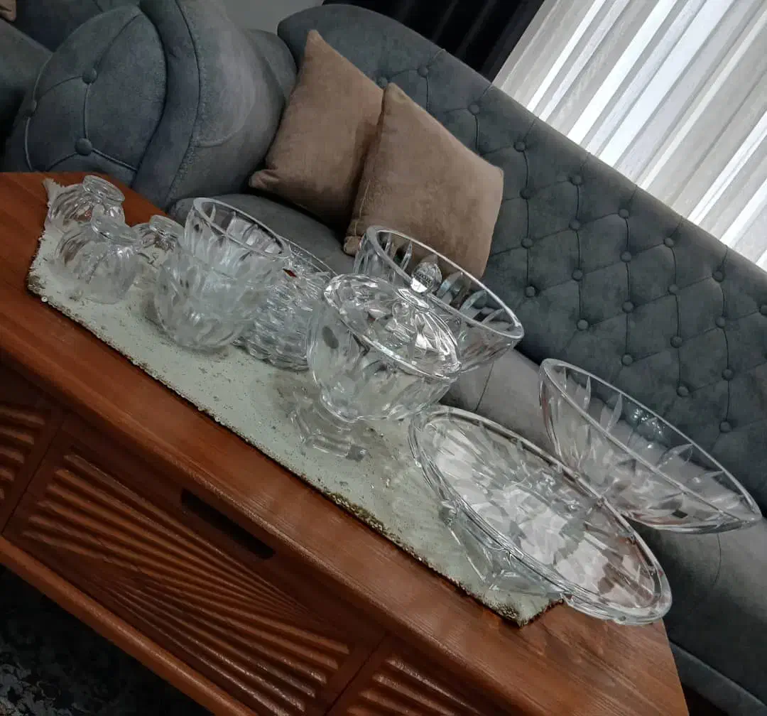 سرویس پذیرایی کریستال|ظروف سرو و پذیرایی|خمام, |دیوار