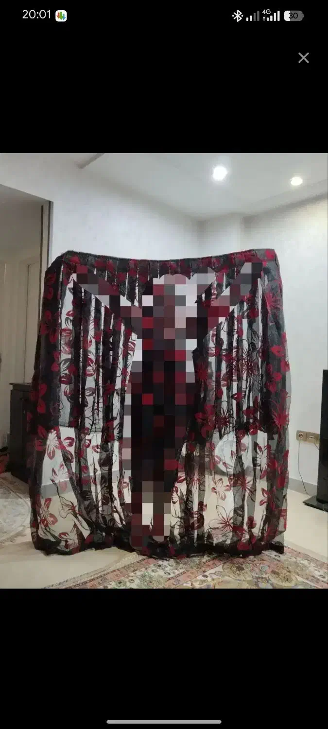 پرده حریر|پرده، رانر، رومیزی|کرج, حصارک بالا|دیوار