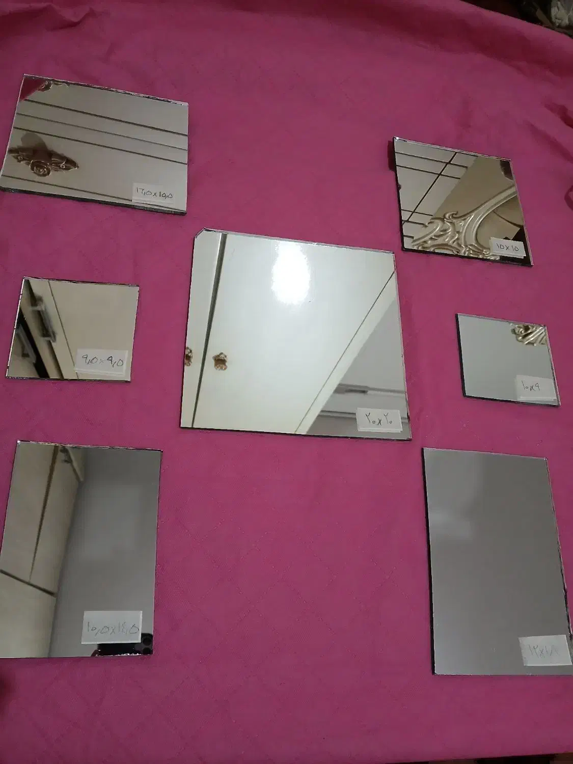 آینه برش خورده مناسب کارهنری ودیوار کوب|آینه|مشهد, ایثار|دیوار