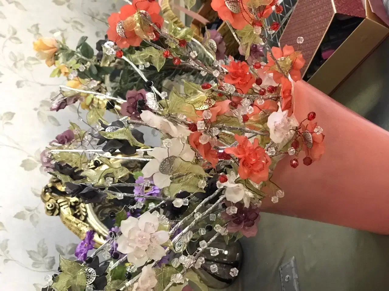 گل کریستالی گل مصنوعی|گل مصنوعی|مشهد, آزادشهر|دیوار