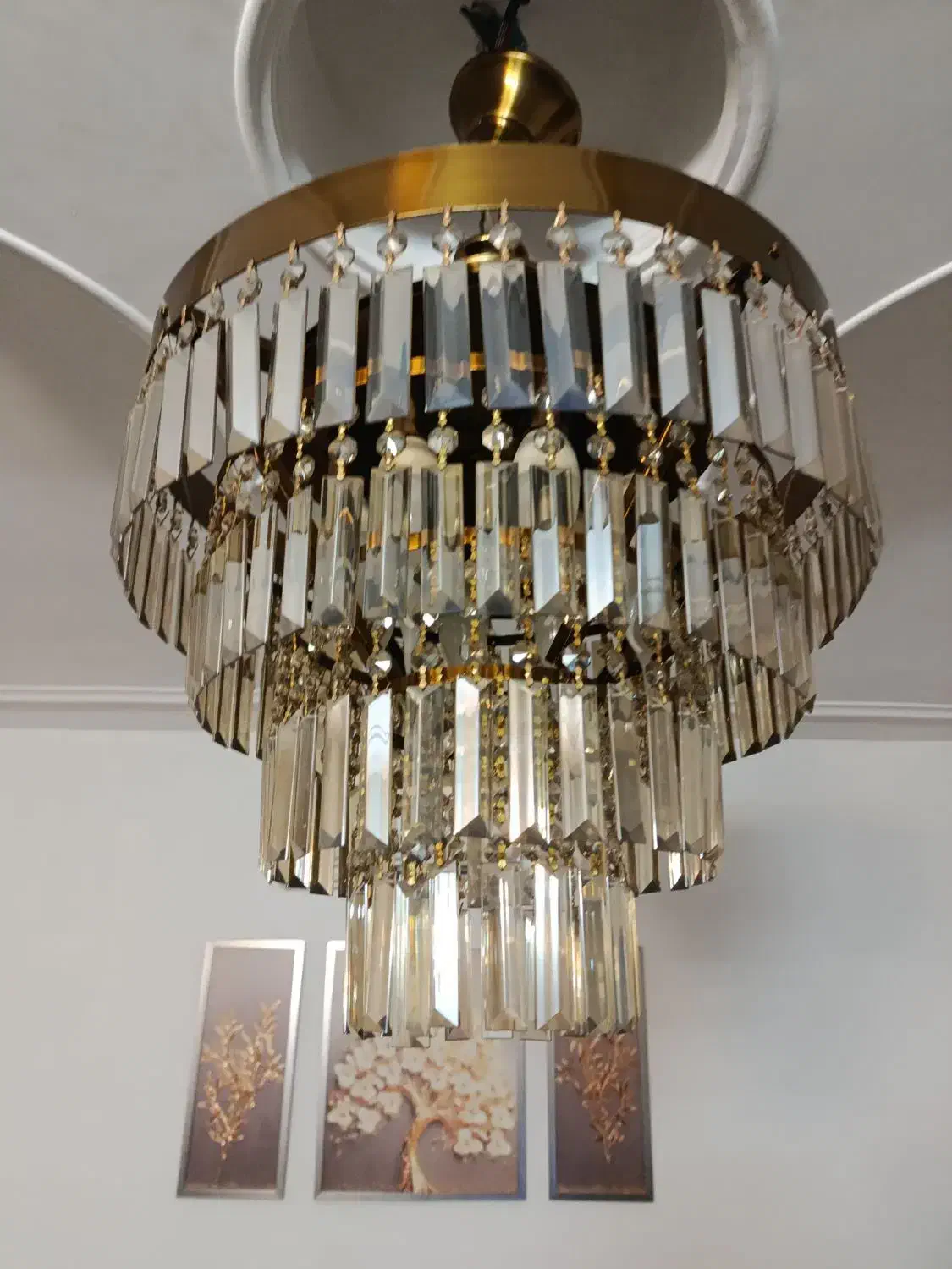 لوستر کاردی شامپاینی|لوستر و چراغ آویز|ری, اقدسیه|دیوار