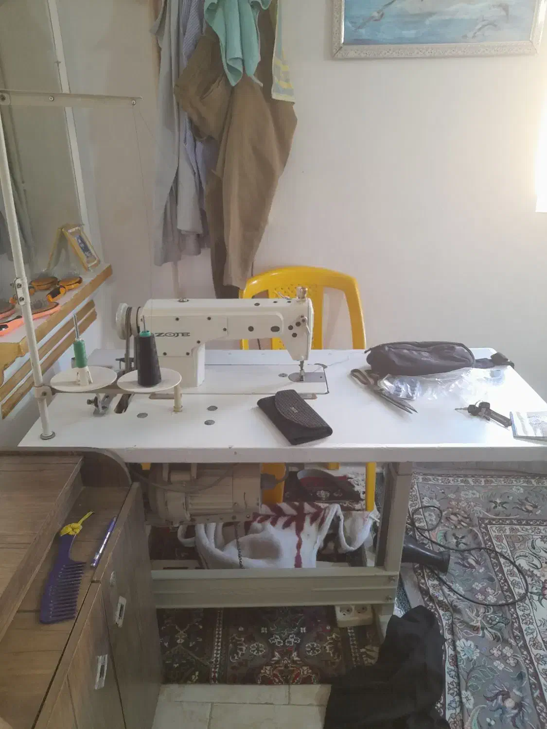 چرخ خیاطی زوجی سبز مدل ۸۵۰۰|چرخ خیاطی و ریسندگی|پاکدشت, حصار امیر|دیوار