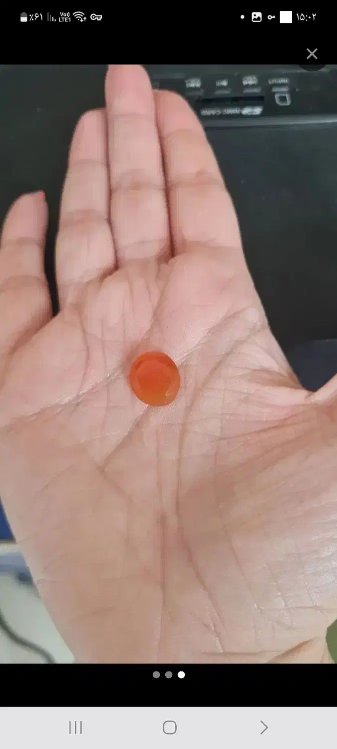 سنگ عقیق اصل شش ضلعی تراش خورده برای نگین انگشتر|کلکسیون اشیاء عتیقه|پردیس, فاز ۱|دیوار