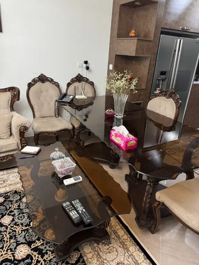 ست مبلمان و میزنهار خوری و بوفه|مبلمان خانگی و میز عسلی|هشتگرد, هشتگرد قدیم|دیوار