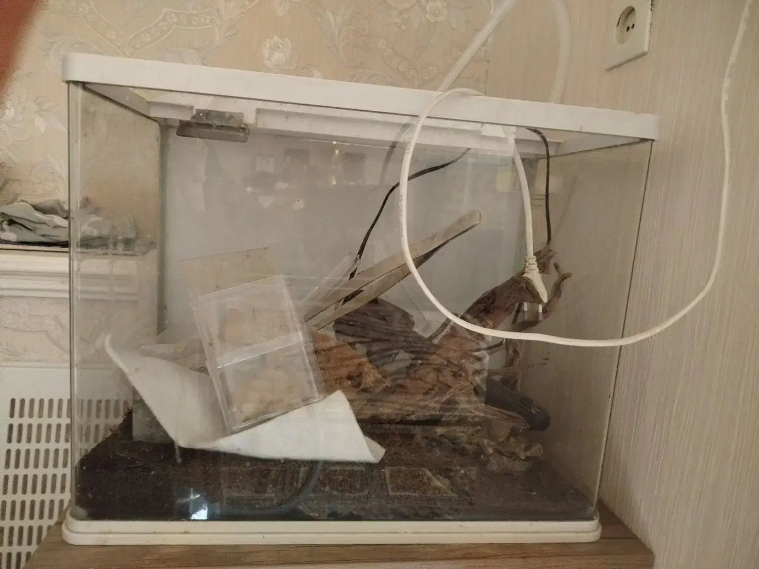 آکواریوم ماهی با وسایل|ماهی|قم, منبع آب|دیوار