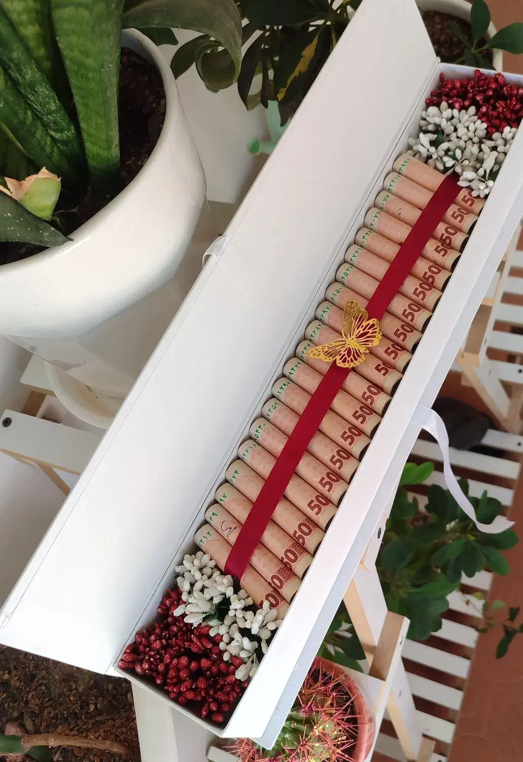 هدیه روز مادر(باکس پول، پول آرایی، گل)|گل مصنوعی|کرمانشاه, |دیوار